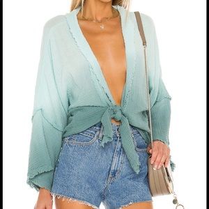 Brand new with tags Francesca ocean blue ombré top by Young Fabulous and Broke.